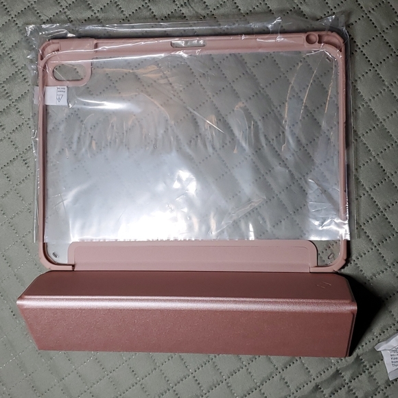 Fintie iPad 10th Gen 10.2 Hybrid Slim Clear Case Rose Gold - Picture 5 of 5